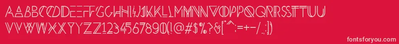 HbmPenultimatePersonalUseOnly Font – Pink Fonts on Red Background