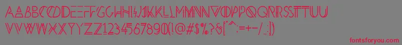 HbmPenultimatePersonalUseOnly Font – Red Fonts on Gray Background
