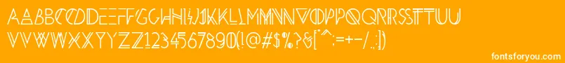 HbmPenultimatePersonalUseOnly Font – White Fonts on Orange Background