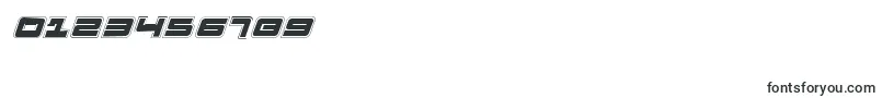 PulseRifleAcademyItalic Font – Fonts for Numbers and Digits