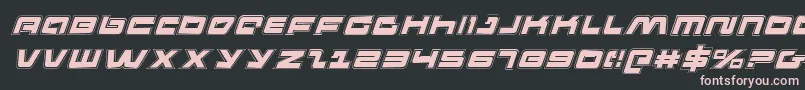 fuente PulseRifleAcademyItalic – Fuentes Rosadas Sobre Fondo Negro