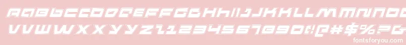 fuente PulseRifleAcademyItalic – Fuentes Blancas Sobre Fondo Rosa