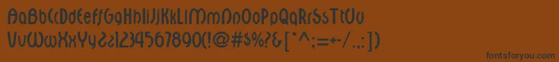 Police SceptreRegular – polices noires sur fond brun