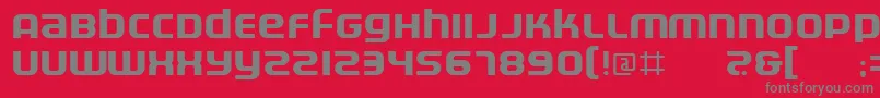 Electrofied Font – Gray Fonts on Red Background