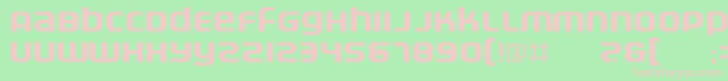 Electrofied Font – Pink Fonts on Green Background