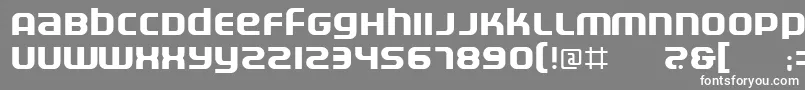 フォントElectrofied – 灰色の背景に白い文字