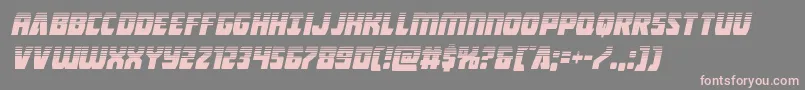 Intergalactichalfital Font – Pink Fonts on Gray Background