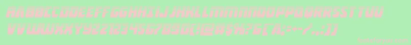 Intergalactichalfital Font – Pink Fonts on Green Background