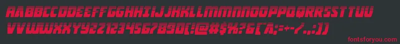 Intergalactichalfital Font – Red Fonts on Black Background
