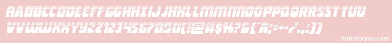 Intergalactichalfital Font – White Fonts on Pink Background