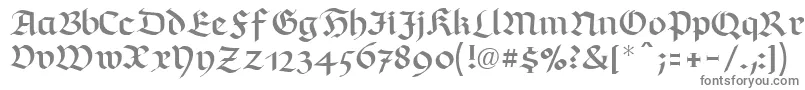 フォントRichmondfrakturLtRegular – 白い背景に灰色の文字