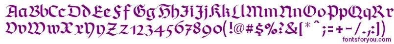 RichmondfrakturLtRegular Font – Purple Fonts on White Background