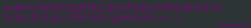 Askeses Font – Purple Fonts on Black Background
