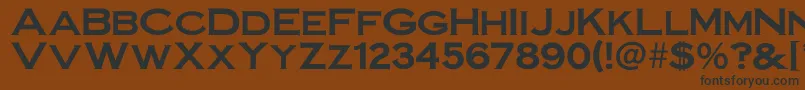 Irronplategothicbold Font – Black Fonts on Brown Background