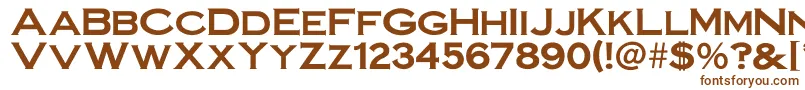 Irronplategothicbold Font – Brown Fonts on White Background