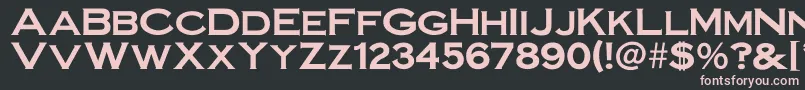 Irronplategothicbold Font – Pink Fonts on Black Background