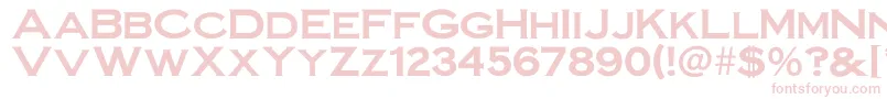 Irronplategothicbold Font – Pink Fonts on White Background