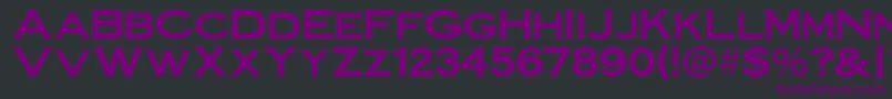 Irronplategothicbold Font – Purple Fonts on Black Background