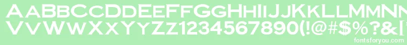 Irronplategothicbold Font – White Fonts on Green Background