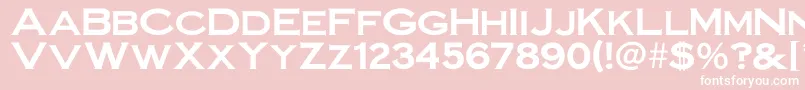 Irronplategothicbold Font – White Fonts on Pink Background