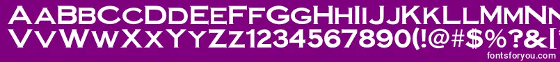 Irronplategothicbold Font – White Fonts on Purple Background