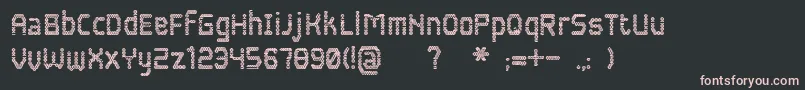 Шрифт Blokada – розовые шрифты на чёрном фоне