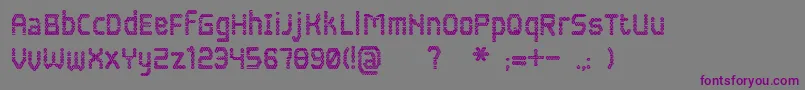 Шрифт Blokada – фиолетовые шрифты на сером фоне