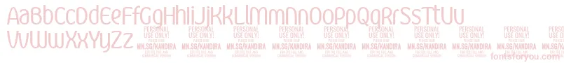 KandiraRegPersonalUse Font – Pink Fonts