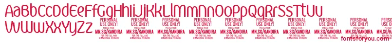 More about KandiraRegPersonalUse Font KandiraRegPersonalUse Font – Red Fonts