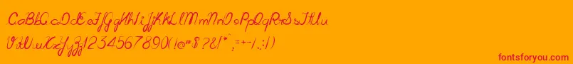Подробнее о шрифте Cursiva Шрифт Cursiva – красные шрифты на оранжевом фоне