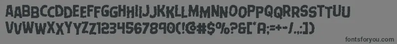 Terrorbabblestag Font – Black Fonts on Gray Background