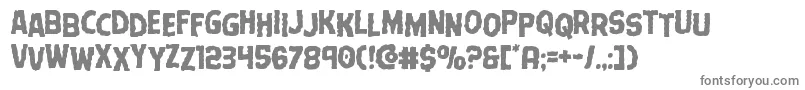 Terrorbabblestag-Schriftart – Graue Schriften