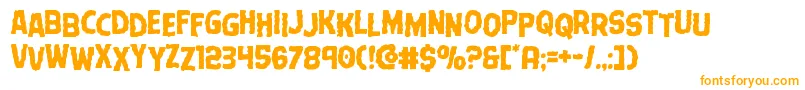 Terrorbabblestag Font – Orange Fonts on White Background