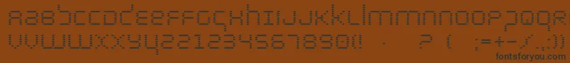 Byte Font – Black Fonts on Brown Background