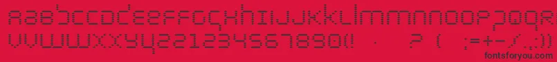 Byte Font – Black Fonts on Red Background