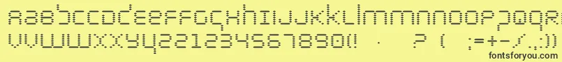 Шрифт Byte – чёрные шрифты на жёлтом фоне