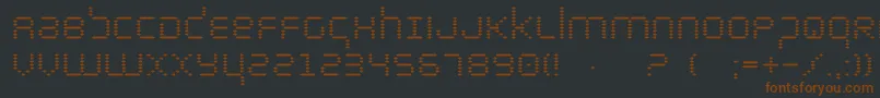 Byte Font – Brown Fonts on Black Background
