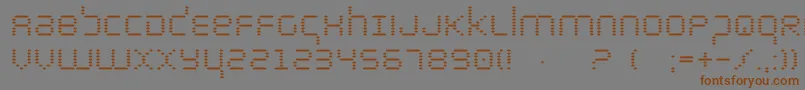 Byte Font – Brown Fonts on Gray Background