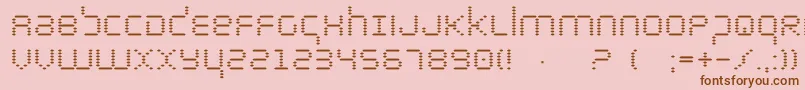 Byte Font – Brown Fonts on Pink Background
