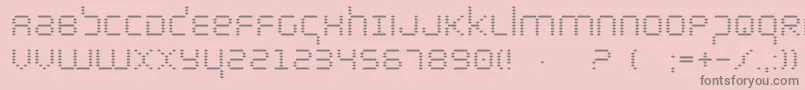 Byte Font – Gray Fonts on Pink Background