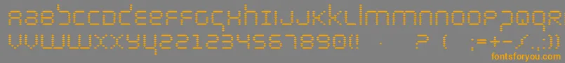 Byte Font – Orange Fonts on Gray Background