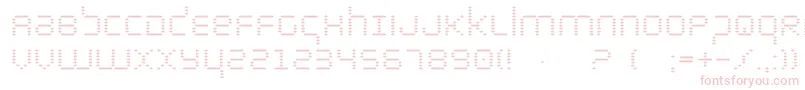 Byte Font – Pink Fonts on White Background