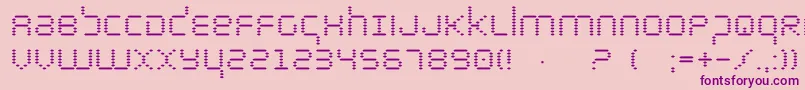 Byte Font – Purple Fonts on Pink Background