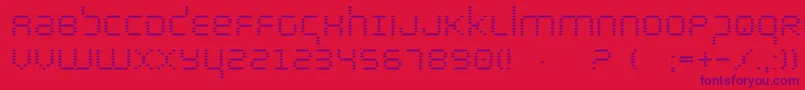 Byte Font – Purple Fonts on Red Background