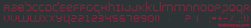 Шрифт Byte – красные шрифты на чёрном фоне