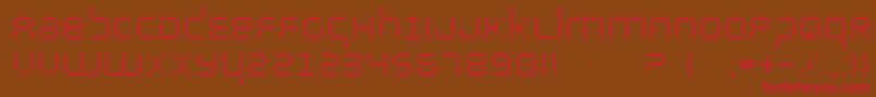 Byte Font – Red Fonts on Brown Background