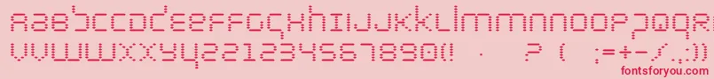 Шрифт Byte – красные шрифты на розовом фоне