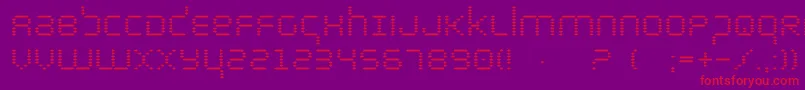 Byte Font – Red Fonts on Purple Background