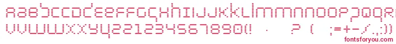 Byte-Schriftart – Rote Schriften