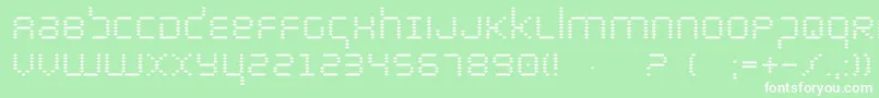 Byte Font – White Fonts on Green Background